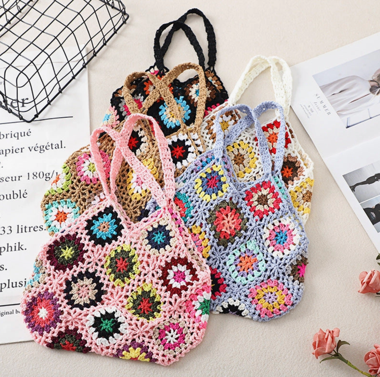 🧶🌷 Super Easy DIY Crochet Bag | Crochet Circle Base Bag Tutorial . -  YouTube